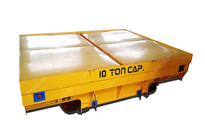浙江玉環(huán)BXC-10噸蓄電池電動(dòng)平車(chē)交接成功