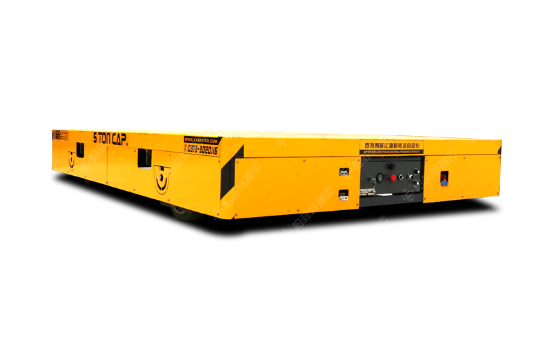 河南平頂山汝州BWP-5噸無軌電動平車交接成功