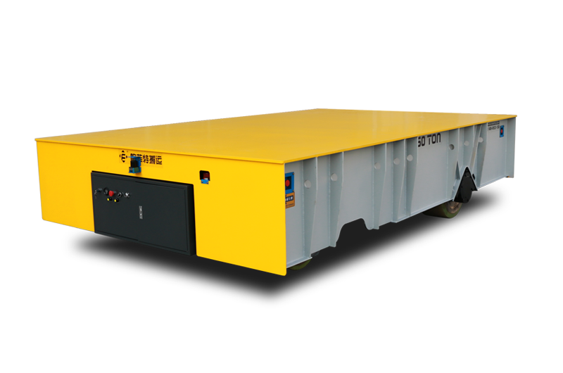上海30噸無軌電動(dòng)平車交付成功